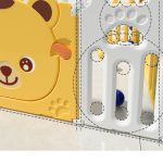 Sklopiva ogradica sa košem "Meda" 123*245 cm (žuta+bela boje) - Слика 2