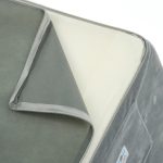 KINDER HOME Plišana dečija sofa-krevet 2u1 siva - Слика 7