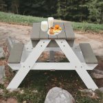 Dečiji baštenski sto 3 u 1 KINDER HOME, kišobran sa podesivom visinom, pokretni vrh za aktivne igre na otvorenom - Слика 5