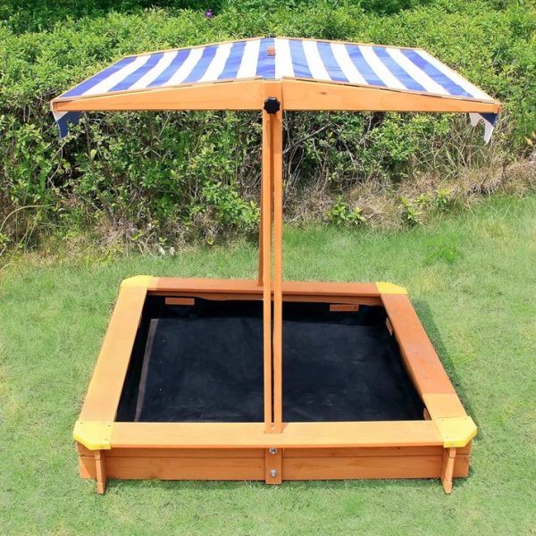 Dečiji pesčanik KINDER HOME, podesivi i vodootporni poklopac za senku protiv UV zračenja