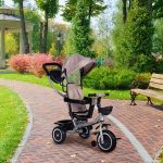 2u1 tricikl sa rotirajućim sedištem i sklopivom tendom Beige, ECOTOYS - Слика 3