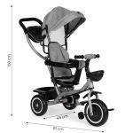 2u1 tricikl sa rotirajućim sedištem i sklopivom tendom Gray, ECOTOYS - Слика 7