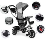 2u1 tricikl sa rotirajućim sedištem i sklopivom tendom Gray, ECOTOYS - Слика 8