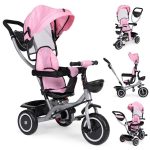 2u1 tricikl sa rotirajućim sedištem i sklopivom tendom Pink, ECOTOYS - Слика 2
