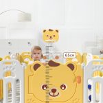 Sklopiva ogradica sa košem "Meda" 163*203 cm (žuta+bela boje) - Слика 2