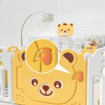 Sklopiva ogradica sa košem "Meda" 163*203 cm (žuta+bela boje) - Слика 5