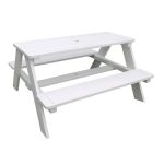 Baštenska garnitura KINDER HOME, Dečiji sto za piknik, Kišobran anti-UV 30+