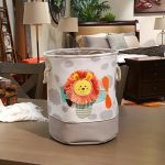 KINDER HOME Sklopiva dečija korpa za igračke i odeću siva - Слика 5