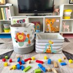 KINDER HOME Sklopiva dečija korpa za igračke i odeću siva - Слика 4