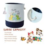 KINDER HOME Sklopiva dečija korpa za igračke ili odeću plava - Слика 5