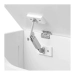 KINDER HOME Komoda i drvena klupa za odlaganje dečijih igračaka i knjiga bela - Слика 4