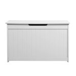 KINDER HOME Komoda i drvena klupa za odlaganje dečijih igračaka i knjiga bela