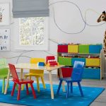 KINDER HOME Dečija drvena polica sa 3 nivoa i 9 kutija šarena - Слика 3