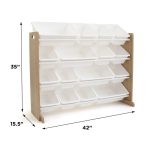 KINDER HOME Dečija drvena polica bela - Слика 4