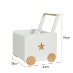 KINDER HOME kutija za igracke sa tockicima drvena bela - Слика 3