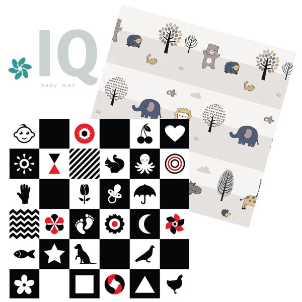 IQ sklopiva podloga Kontrasti+Žirafko 150x200 cm