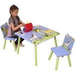KINDER HOME Dečiji sto sa stolicama za crtanje igru jelo SAVANA - Слика 6
