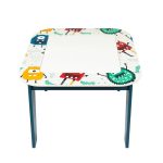 KINDER HOME Dvostrani dečiji sto sa 2 stolice šareni - Слика 5