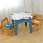 KINDER HOME Dvostrani dečiji sto sa 2 stolice šareni - Слика 2