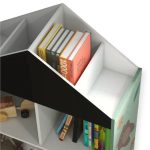 KINDER HOME Ormar za igračke i knjige,Crna tabla za pisanje - Слика 5