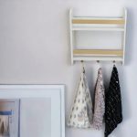 Dečija polica KINDER HOME, Zid sa policama i vešalicama, bela, za dečiju sobu - Слика 3