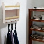 Dečija polica KINDER HOME, Zid sa policama i vešalicama, bela, za dečiju sobu - Слика 4