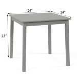 KINDER HOME Dečiji drveni sto sa 2 stolice siva - Слика 4