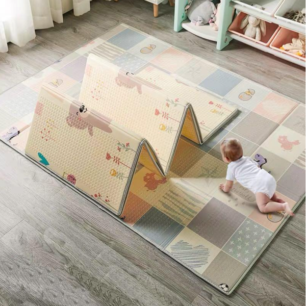 Premijum D&B sklopiva podloga sa dva lica Mede+ Pačvork 147x196x1 cm