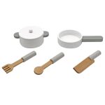 KINDER HOME Dečija drvena kuhinja za igru sa dodacima roze - Слика 4