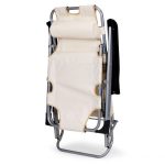 Baštenska ležaljka za plažu 2u1, bež, MultiGarden - Слика 2