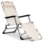 Baštenska ležaljka za plažu 2u1, bež, MultiGarden - Слика 3