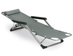 Baštenska ležaljka za plažu 2u1, siva, MultiGarden - Слика 4