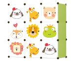 Dečiji ormar sa 9 polica animals 2