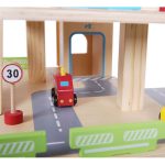 Drvena garaža sa stazom I liftom + automobili - Слика 4