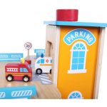 Drvena garaža sa stazom I liftom + automobili - Слика 6