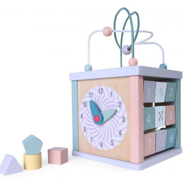 Drvena kocka za razvijanje motoričkih sposobnosti Eco Toys