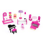 Drvena kućica za lutke, led nameštaj - Слика 3