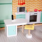 Drvena kućica za lutke sa liftom - ECOTOYS Candy Residence - Слика 6