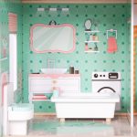 Drvena kućica za lutke sa liftom - ECOTOYS Candy Residence - Слика 8