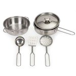 Drvena kuhinja + posudje za igru - Слика 3