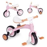 Ecotoys balans bicikl sa pedalama i pomoćnim točkovima 3u1 pink