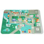 Edukativne drvene kocke city sa podlogom 121 kom - Слика 4