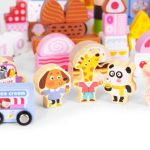 Edukativne drvene kocke set -candy city 116 kom Eco Toys - Слика 4