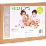 Edukativne drvene kocke set -candy city 116 kom Eco Toys - Слика 7
