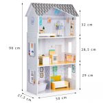Kućica za lutke sa nameštajem grace residence Eco Toys - Слика 8