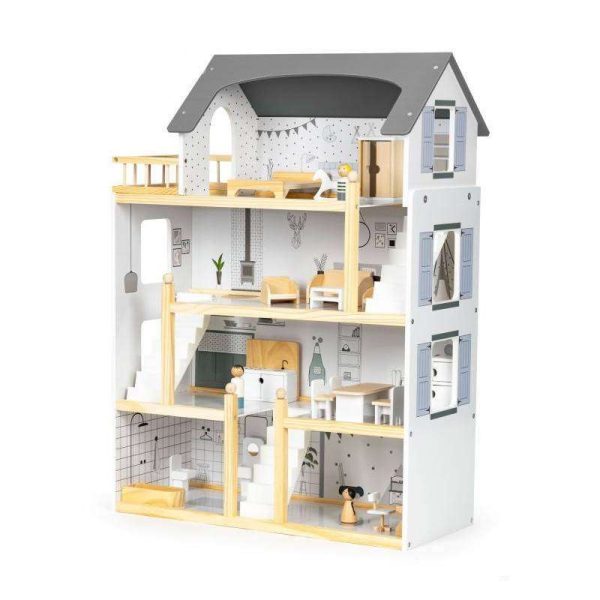 Kućica za lutke set sa 18 dodataka Eco Toys