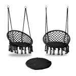 Ljuljaška za terasu modern 2 black - Слика 5