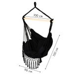 Ljuljaška za terasu RIO crna - Слика 5