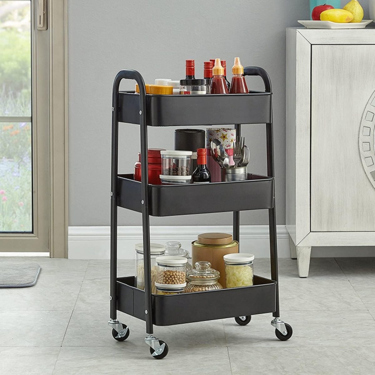 Bolzz met polica sa tockicima crna - Слика 3