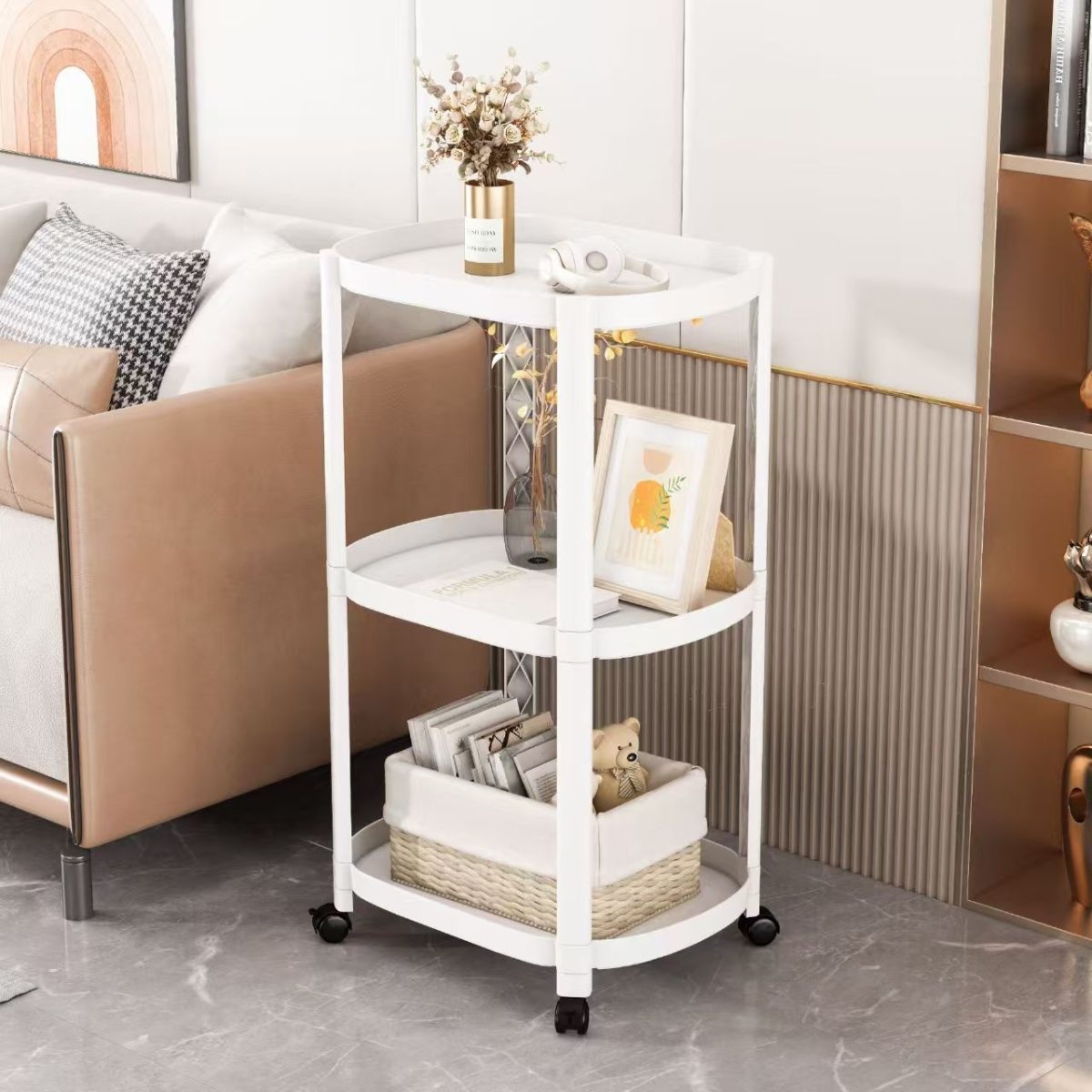 nap-polica-3-nivoa-bela15155 Bolzz nap polica 3 nivoa bela - Слика 1